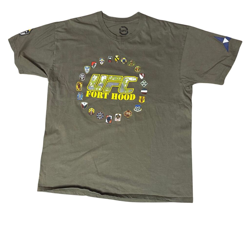 RARE UFC Military Fort Hood 2011 T Shirt Men's Size XL Olive Green